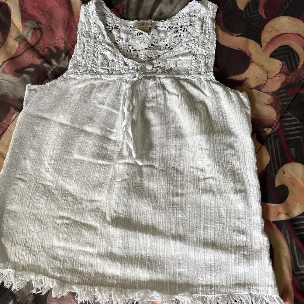 Lucky Brand Women's White Vest